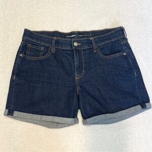 Old Navy Curvy Profile Dark Wash Denim Jean Shorts Women’s 8